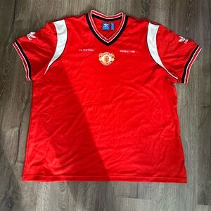 VTG Rare F.A Final, Manchester United, 1985 Wembley Jersey Size XXL
